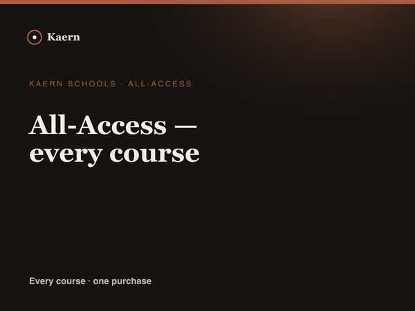 All-Access — every course