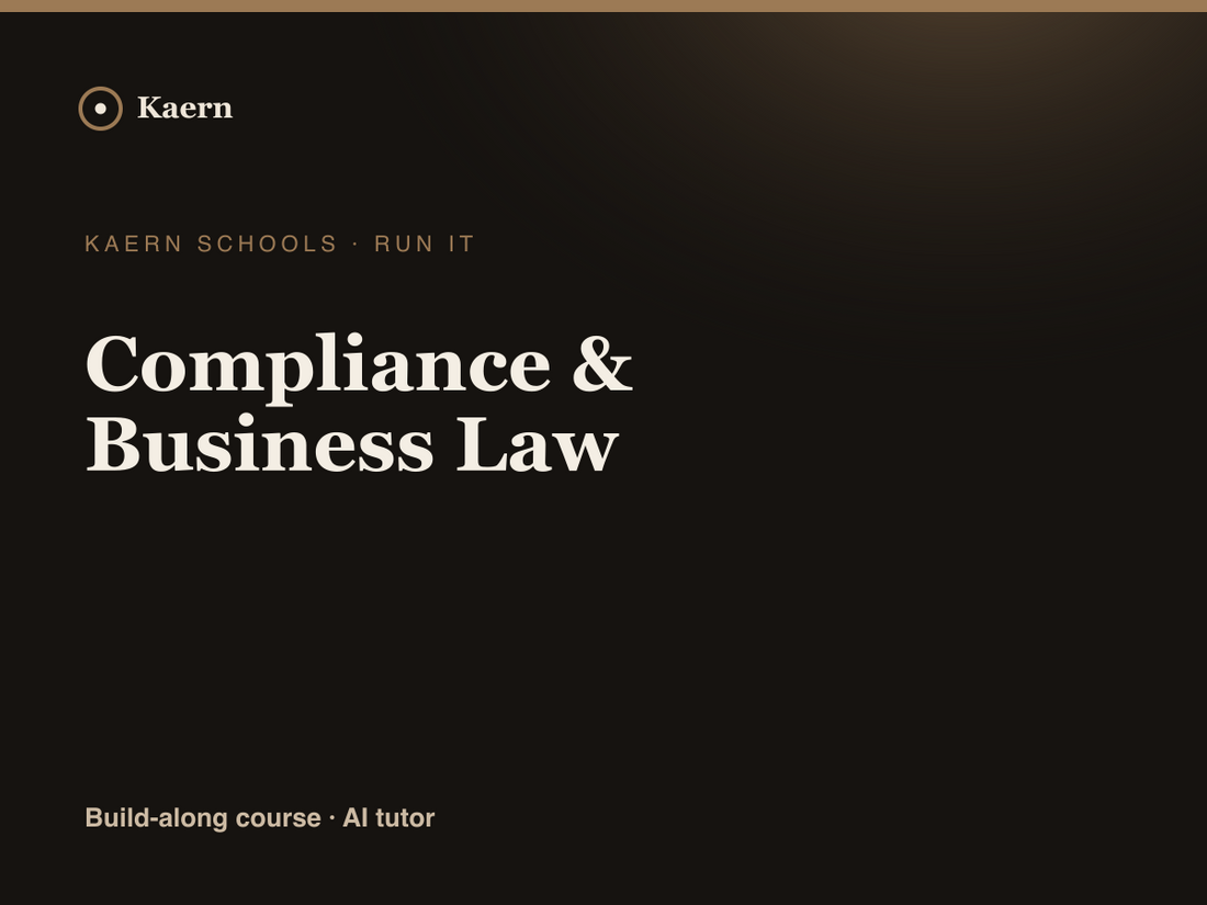Compliance & Business Law
