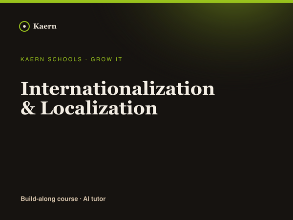 Internationalization & Localization
