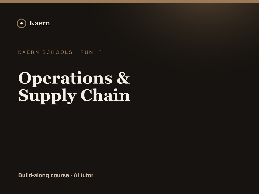 Operations & Supply Chain
