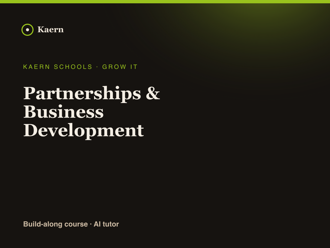 Partnerships & Business Development
