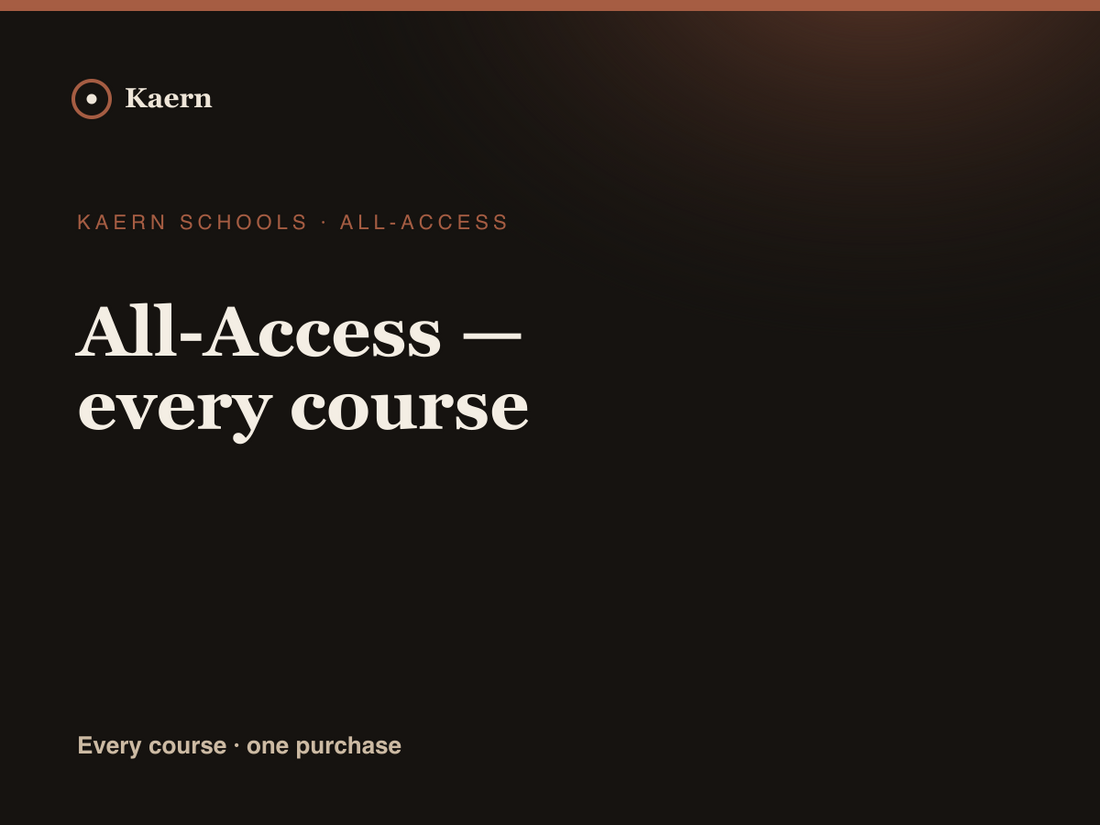 All-Access — every course