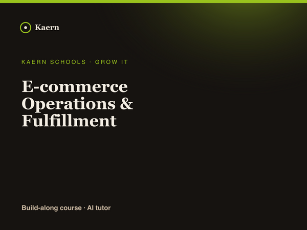 E-commerce Operations & Fulfillment
