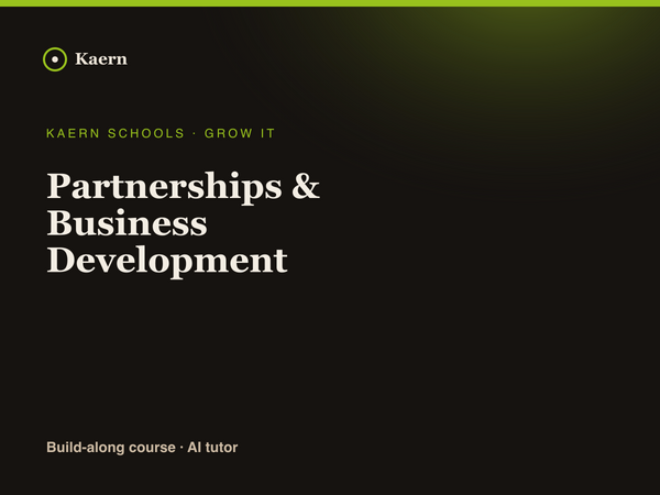Partnerships & Business Development