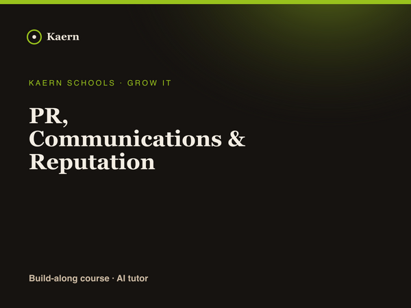 PR, Communications & Reputation