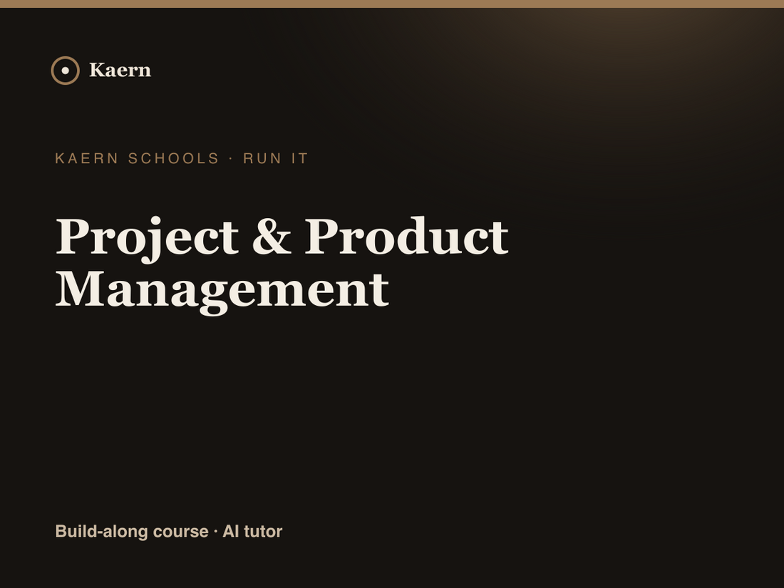 Project & Product Management